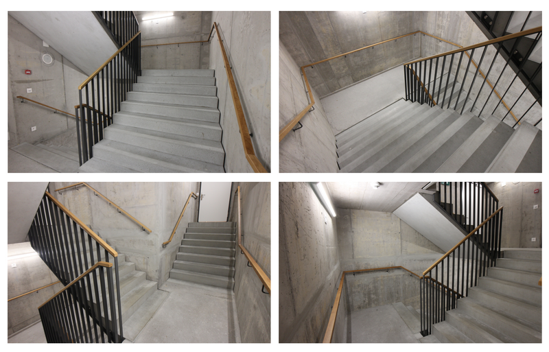 Steinbock Chur CH - Wandhandläufe und Geländerhandläufe auf den Nebentreppen    Bildquelle: GRÄFE