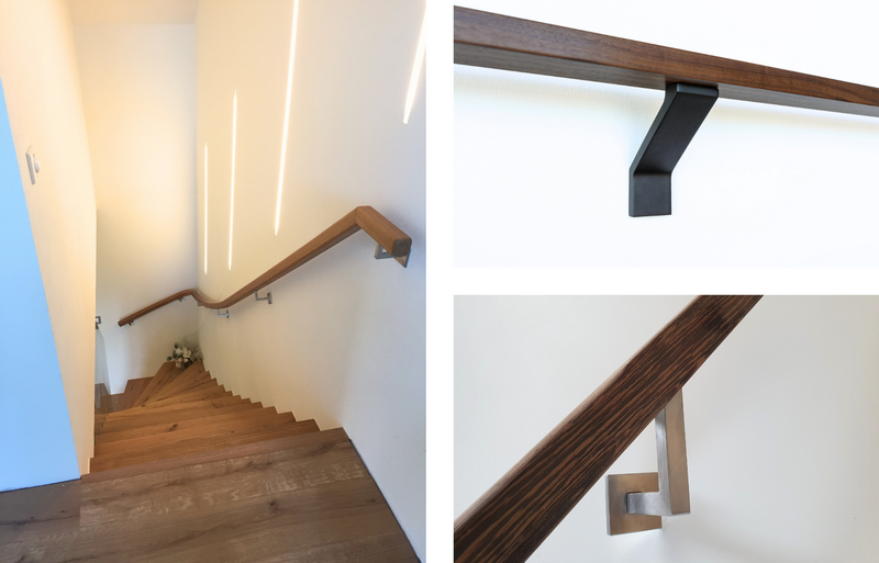 moderne Wandhandlaufgestaltungen in Holz - Metall - Kombination Bildquelle: GRÄFE moderne Wandhandlaufgestaltungen in Holz - Metall - Kombination Bildquelle: GRÄFE