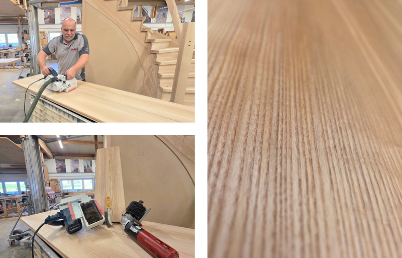 gebürstete Oberfläche im Treppenbau und wie bei uns gebürstet wird... Bildquelle: GRÄFE